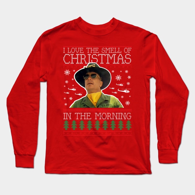 Apocalypse Now Smell Of Christmas Knit Long Sleeve T-Shirt by Rebus28